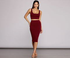 Sleek And Sultry Crop Top