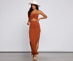 So Stunning Ruched Tube Top