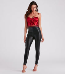 Dance With Me Beaded Fringe Crop Top