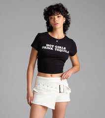 Hot Girls Drink Tequila Graphic Tee