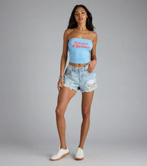 Bikinis And Bellinis Graphic Tube Top