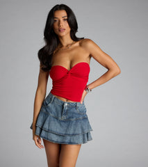 More To Come Twist Tube Crop Top