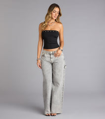 Edge Appeal Studded Tube Top