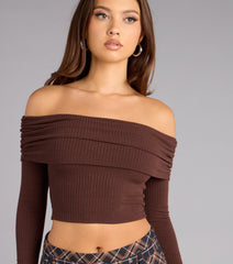 Soft Spoken Ribbed Crop Top