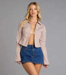 Hooked On Trouble Striped Top