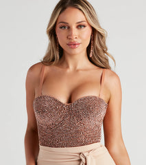 Sparkle and Shine Rhinestone Bustier