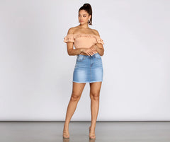 Charmed In Ruffles Peplum Top