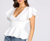 Get That Classic Vibe Peplum Top