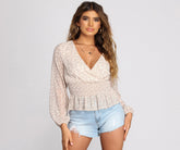 Floral In Love Smocked Top