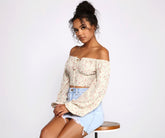 Feeling Flirty In Florals Crop Top