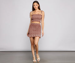 Pretty Fab Ditsy Floral Crop Top