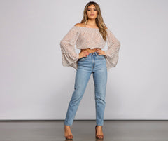 Paisley Dreams Chiffon Crop Top