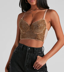 Dazzling Glow Embellished Bustier