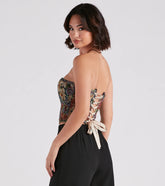 Not Your Grandma's Floral Corset Top