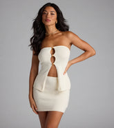 Bohemian Babe Knit Cutout Tube Top