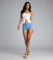 Knot Your Basic Flyaway Tube Top