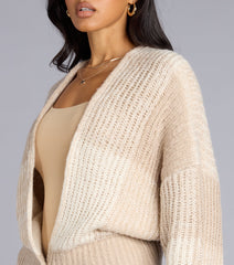 Snuggle Up Oversized Knit Crop Cardigan