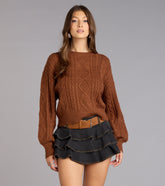 Snuggle Season Cable Knit Sweater
