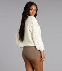 Cozy Up Cable Knit Cardigan