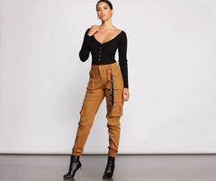 Ribbed Knit Henley Button-Front Bodysuit