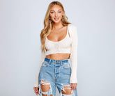 Keeping Knit Trendy Cropped Cardigan