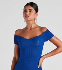 Hot And Cold Sweater Mini Dress