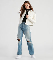 Stylish In The Chill Puffer Jacket