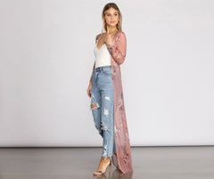 Fave Floral Mesh Duster