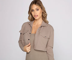 Casually Chic Cropped Jacket