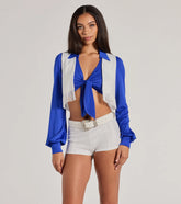 Game Day Spirit Cheerleader Cropped Fringe Vest