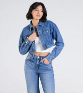 Casually Elevated Cropped Denim Jacket