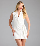 Sophisticated Vibe Double-Breasted Longline Vest