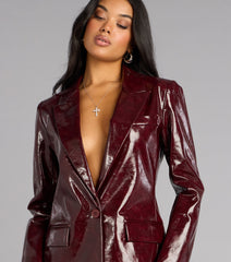 Glossed Over Statement Blazer