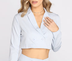 She's A Boss Babe Cropped Jacket