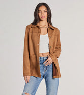 Seasonal Favorite Faux Suede Shacket