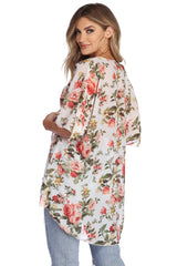Fresh Breeze Floral Kimono