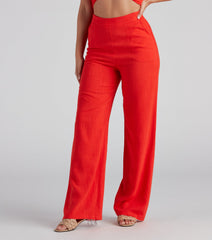 Worth It Linen Wide-Leg Pants