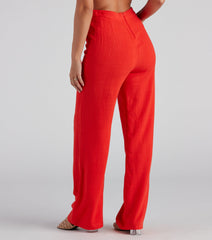Worth It Linen Wide-Leg Pants