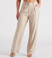 Show Up In Style Linen Wide Leg Trouser Pants