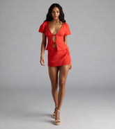 Easygoing Chic High-Rise Wrap Tie Skort