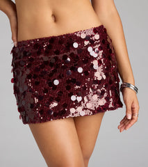 Party Proof Sequin Mini Skirt