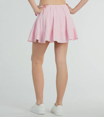 Playful Distraction Low Rise Ruffled Mini Skirt