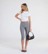 Stylish Strolls High-Rise Gingham Capri Pants