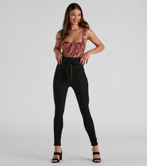 Chic Choice Paperbag Skinny Pants
