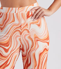 Spring Break Vibes Wide-Leg Pants