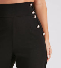 Total Boss Babe Button-Front Dress Pants
