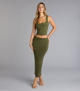 Bold Simplicity Bodycon Maxi Skirt