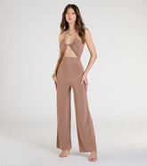 Let's Vacay Halter Cutout Wide-Leg Jumpsuit