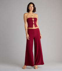 Luxe Girl Agenda Wide Leg Knit Pants