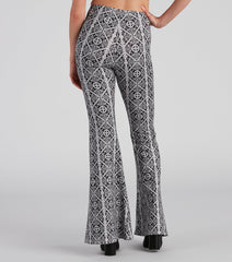 Kaleidoscope Boho Flare Pants